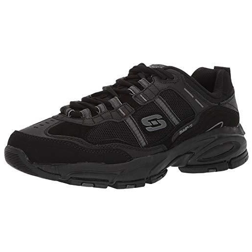 Skechers sport men's vigor 2.0 trait memory foam sneaker, charcoal/black, 9 m us
