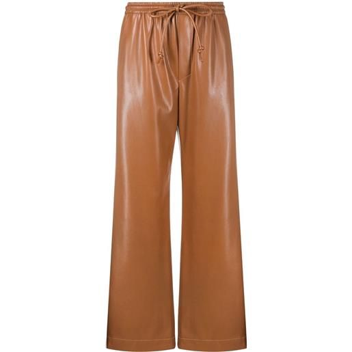 Nanushka pantaloni con coulisse - marrone