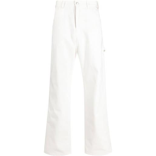 Alexander McQueen jeans taglio comodo con ricamo - bianco