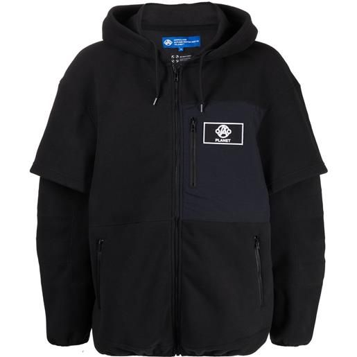 Anrealage felpa con zip - nero