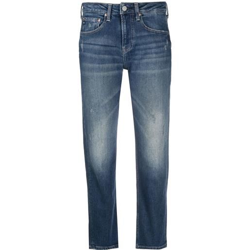 AG Jeans jeans crop girlfriend - blu
