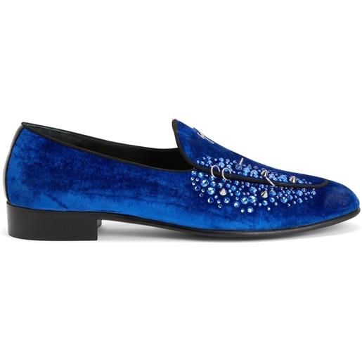 Giuseppe Zanotti mocassini con strass - blu