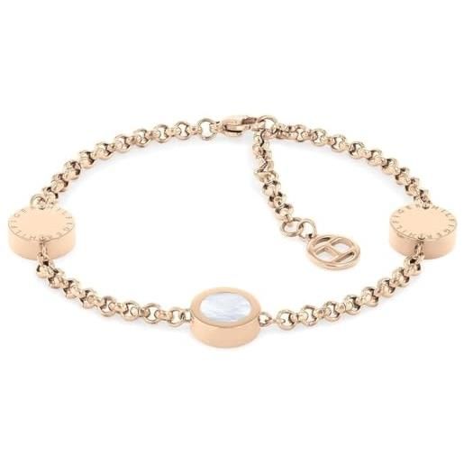 Tommy Hilfiger jewelry braccialetto a catena da donna oro rosso - 2780660