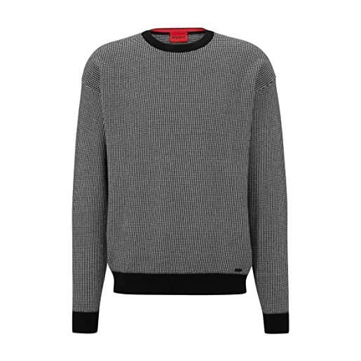 HUGO scol knitted_sweater, nero, xxl uomo