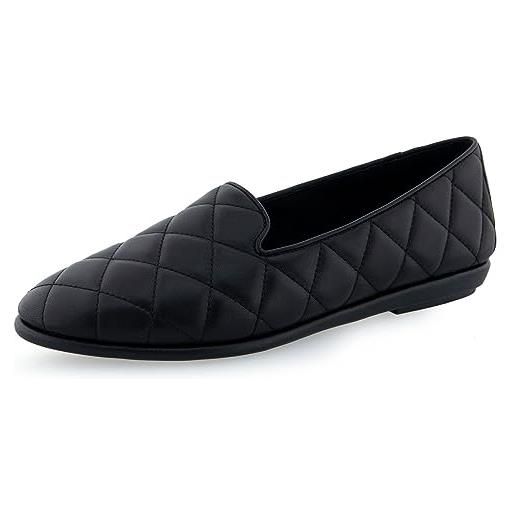 Aerosoles donna betunia driver slipper, nero trapuntato, 38 eu