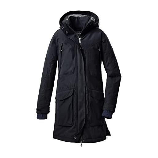 Killtec girl's cappotto da esterno/parka funzionale con cappuccio staccabile con cerniera kow 186 grls ct, dark navy, 140, 37981-000