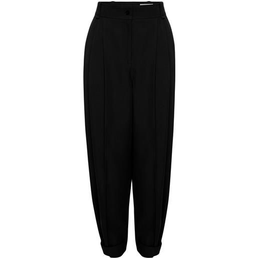 Alexander McQueen pantaloni affusolati crop - nero