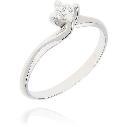 GioiaPura anello fidanzamento solitario gioiapura oro e diamanti gipsd41-16
