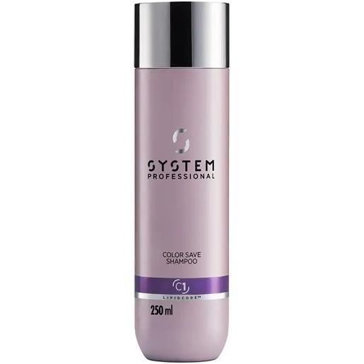 SYSTEM PROFESSIONAL color save shampoo protezione luminosità del colore 250ml