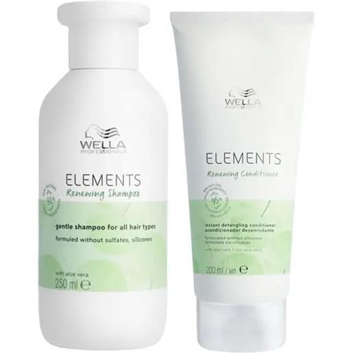 WELLA kit elements renewing shampoo 250ml + conditioner 200ml