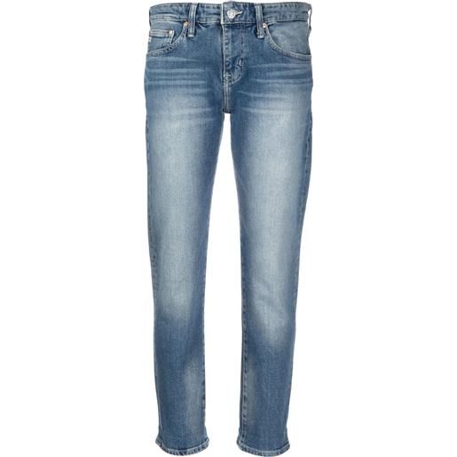 AG Jeans jeans boyfriend a vita alta - blu