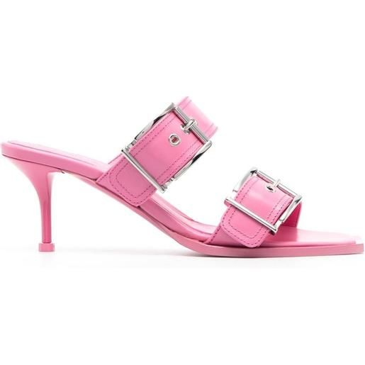 Alexander McQueen sandali con fibbia - rosa
