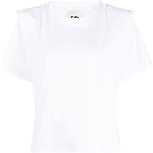 ISABEL MARANT t-shirt zelitos con pieghe - bianco