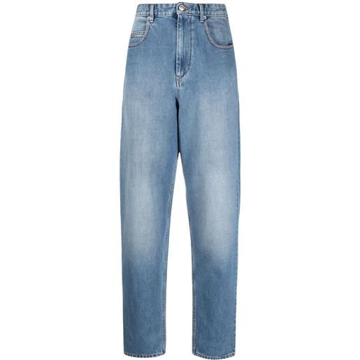 MARANT ÉTOILE jeans boyfriend a vita alta - blu