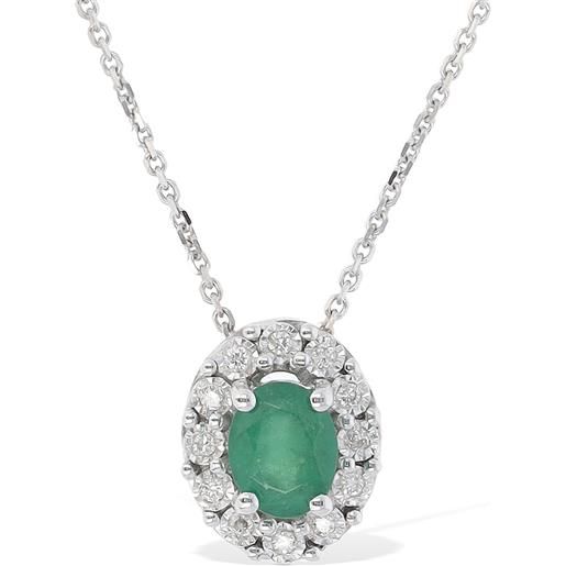 BLISS collana regal in oro 18kt / diamanti e smeraldo