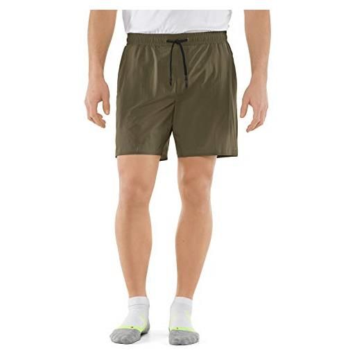 Falke basic shorts, pantaloncini da uomo, oliva temperata, m
