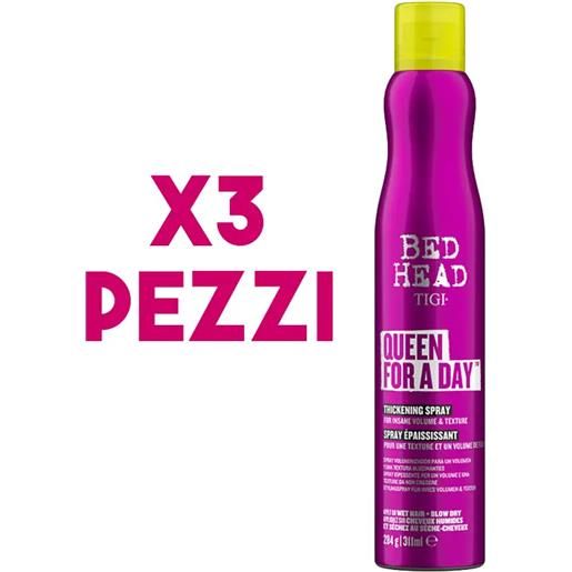 TIGI kit bed head queen for a day thickening spray 3 pezzi x 311ml