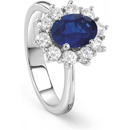 Salvini anello love for color in oro bianco, zaffiri e diamanti