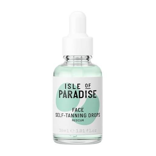 Isle of Paradise gocce autoabbronzanti, vegano, media, 30 ml, viso e corpo