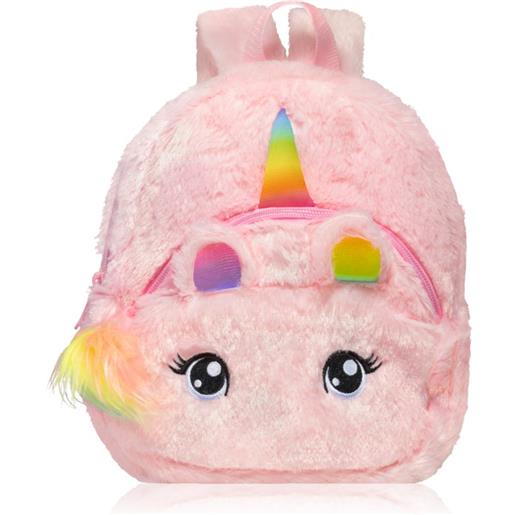BrushArt kids fluffy unicorn backpack small