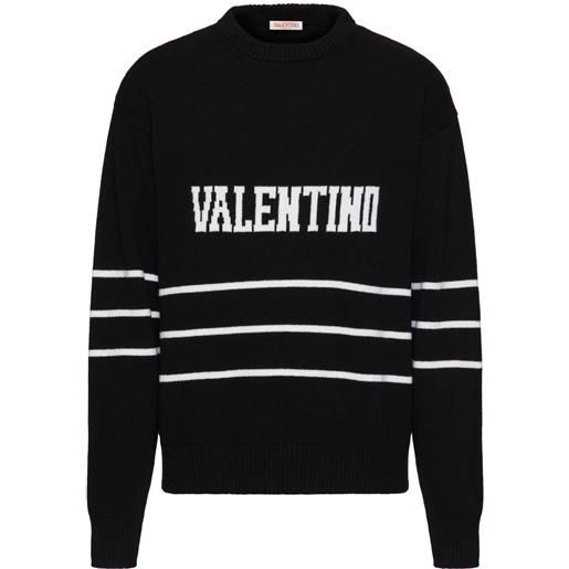 Valentino Garavani maglione con intarsio - nero