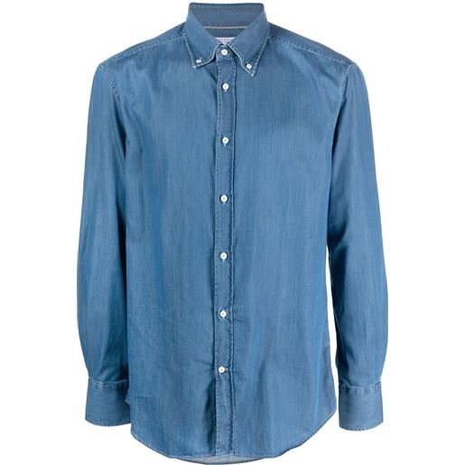 Brunello Cucinelli camicia denim - blu