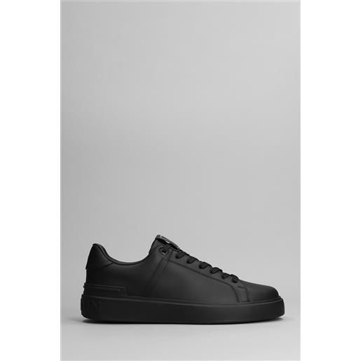 Balmain sneakers b-court in pelle nera