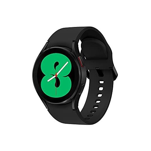 Samsung galaxy watch4 40mm orologio smartwatch, monitoraggio salute, fitness tracker, batteria lunga durata, bluetooth, nero, 2021 [versione italiana]