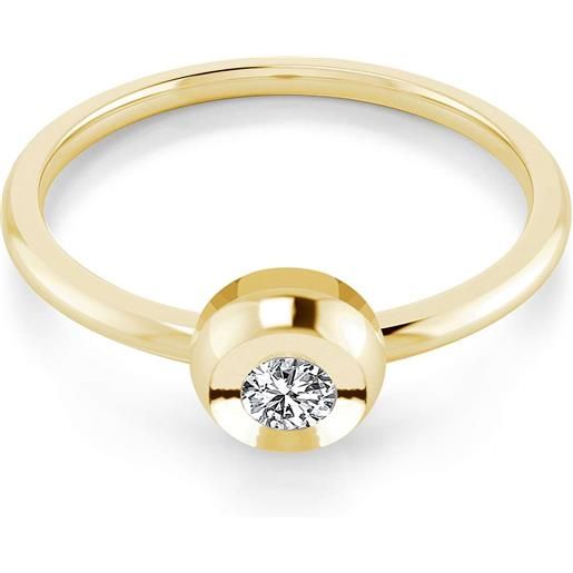 GioiaPura anello fidanzamento solitario gioiapura oro e diamanti gidan-005y