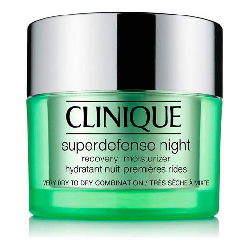Clinique superdefense night 1-2 dry/combination skin - crema viso notte 50 ml