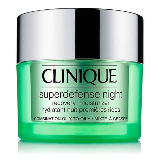 Clinique superdefence night 3-4 combination/oily skin - crema viso notte 50 ml
