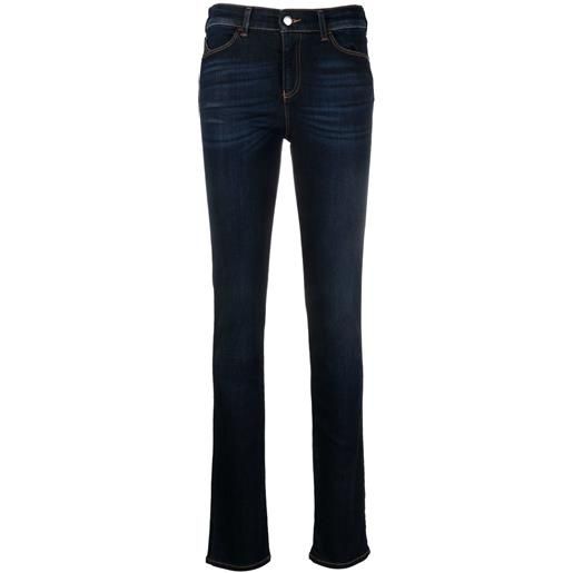 Emporio Armani jeans skinny a vita media - blu