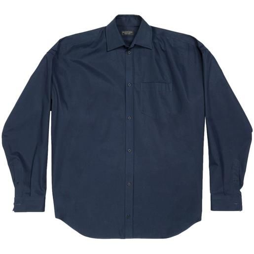 Balenciaga camicia ampia - blu