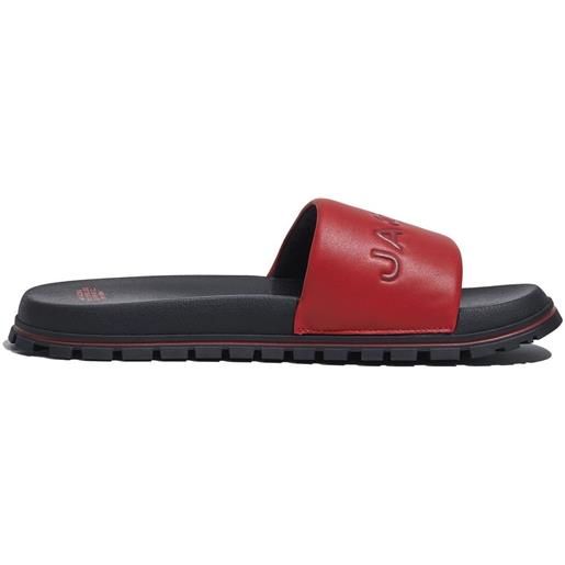 Marc Jacobs sandali slides con logo goffrato - rosso