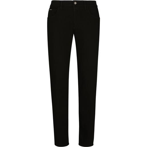 Dolce & Gabbana jeans con applicazione - nero