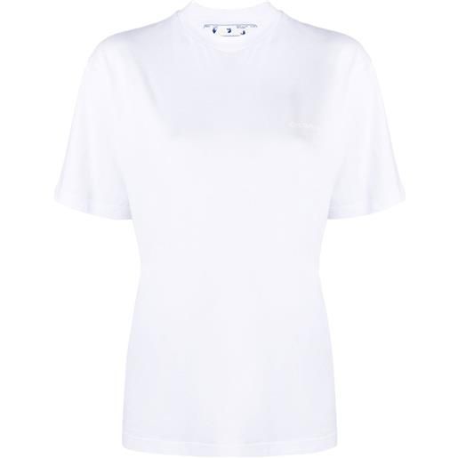 Off-White t-shirt con righe - white white