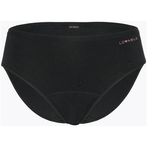 Lovable dry panties - slip assorbente quotidiano nero taglia 4/l