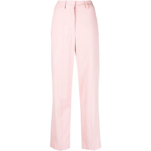 Forte Forte pantaloni sartoriali a vita alta - rosa