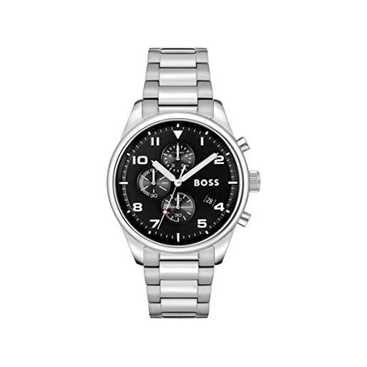 Boss orologio con cronografo al quarzo da uomo con cinturino in acciaio inossidabile argentato - 1514008