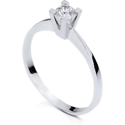 GioiaPura anello fidanzamento solitario gioiapura oro e diamanti gidasaa-015w