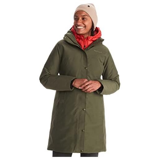 Marmot donna wm's chelsea coat, piumino leggero, parka impermeabile in piuma, caldo cappotto invernale, giacca invernale antipioggia, giacca outdoor con cappuccio, arctic navy, m