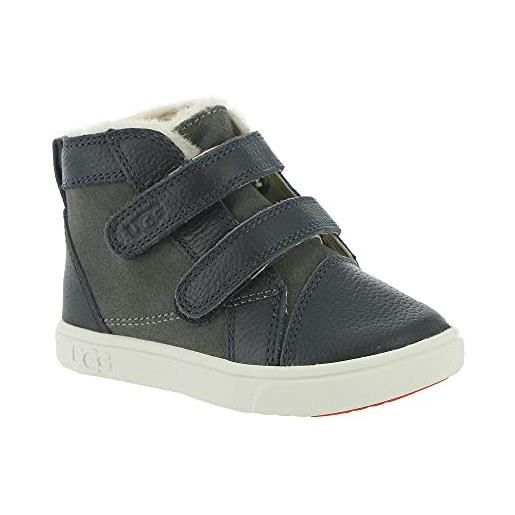 UGG rennon ii sneaker da unisex - bambini e ragazzi, grigio (charcoal), 27.5 eu