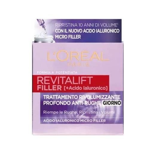 L'OREAL ITALIA SPA l'oréal paris revitalift filler crema viso giorno antirughe rivolumizzante 50ml