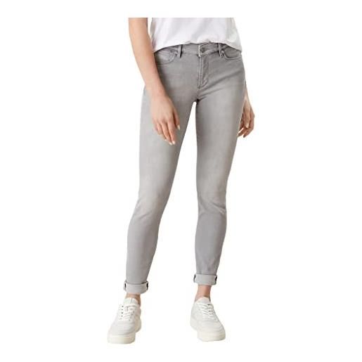 s.Oliver 04.899.71.6063 jeans skinny, grigio (grey denim short), 40w / 32l donna