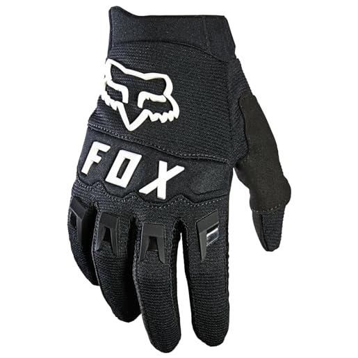 Fox Racing fox yth dirtpaw guanti da motocross e mtb per ragazzi, nero (black/white), ys