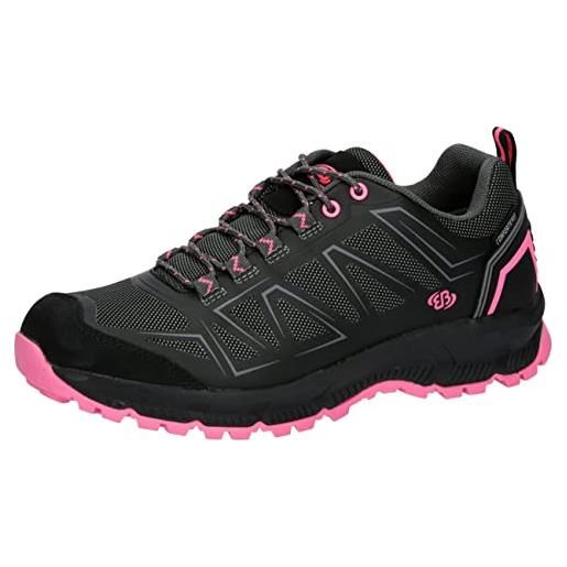Brütting mount kimball, scarpe da corsa incrociate donna, nero/rosa, 41 eu