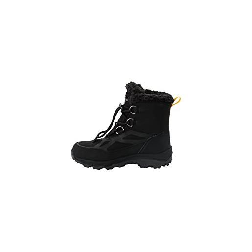 Jack Wolfskin vojo shell xt texapore mid k, stivali da neve, marrone e nero, 38 eu