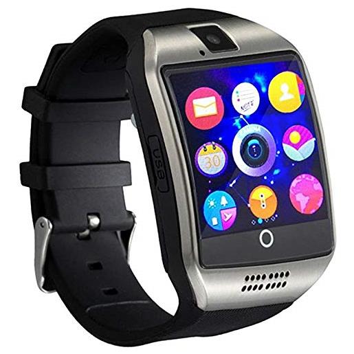 Comprare Web smartwatch smartphone ios android q18 orologio telefono cellulare bluetooth sim card sd mic