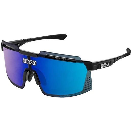 Scicon aerowatt foza sunglasses nero clear/cat0 + multimirror blue/cat3