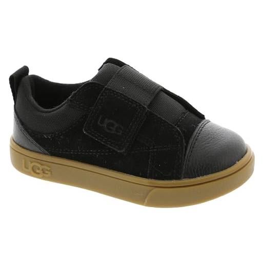 UGG rennon low, sneaker unisex - bambini e ragazzi, nero (black), 25 eu